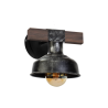 Kinkiet FARO BLACK / WOOD 1xE27 60W