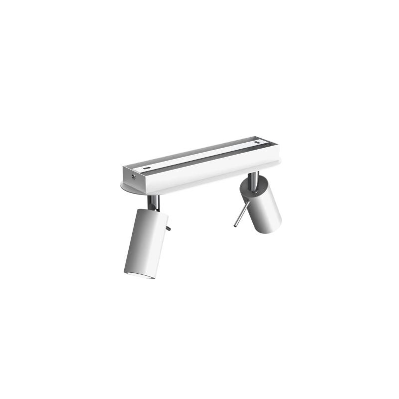 Lampa sufitowa PRESTON WHITE/CHROME 2x mini GU10