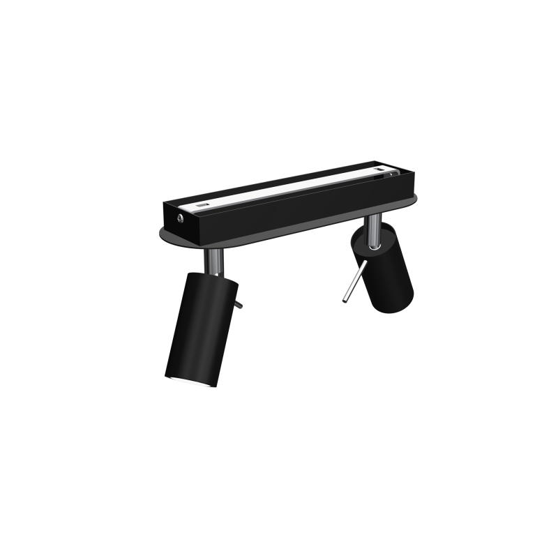 Lampa sufitowa PRESTON BLACK/CHROME 2x mini GU10