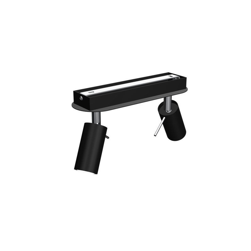 Lampa sufitowa PRESTON BLACK/CHROME 2x mini GU10