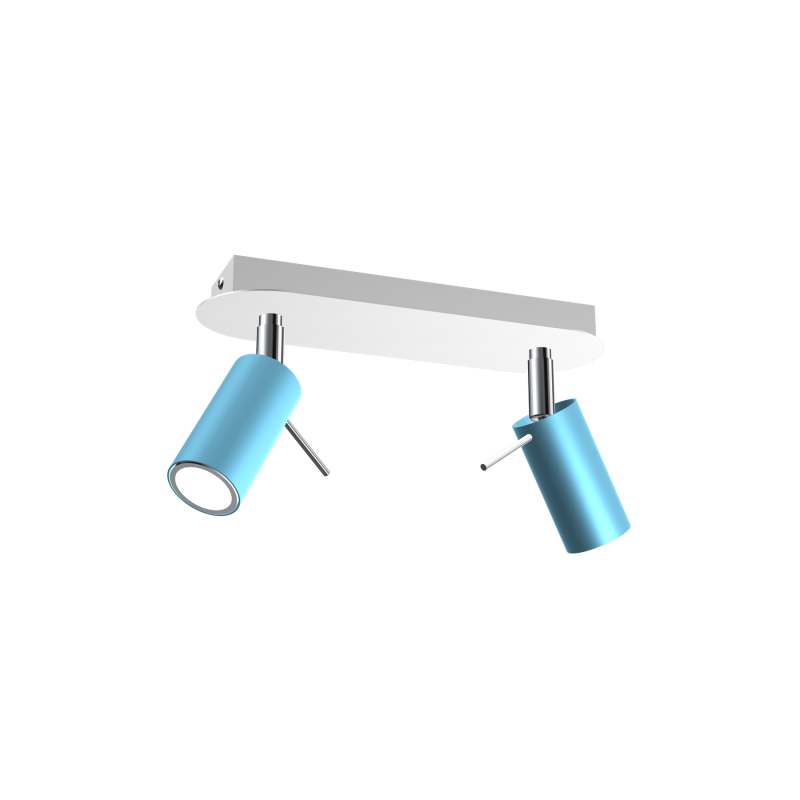 Lampa sufitowa PRESTON BLUE/WHITE 2x mini GU10