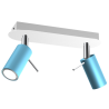 Lampa sufitowa PRESTON BLUE/WHITE 2x mini GU10
