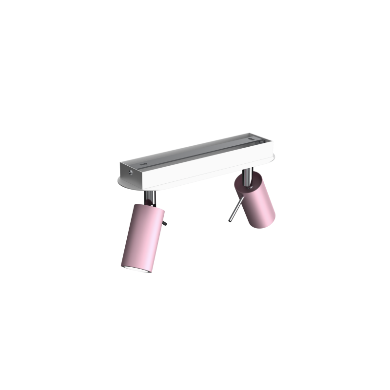 Lampa sufitowa PRESTON PINK/WHITE 2x mini GU10