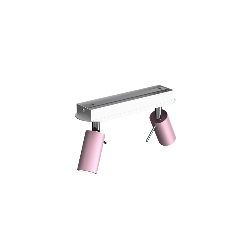 Lampa sufitowa PRESTON PINK/WHITE 2x mini GU10