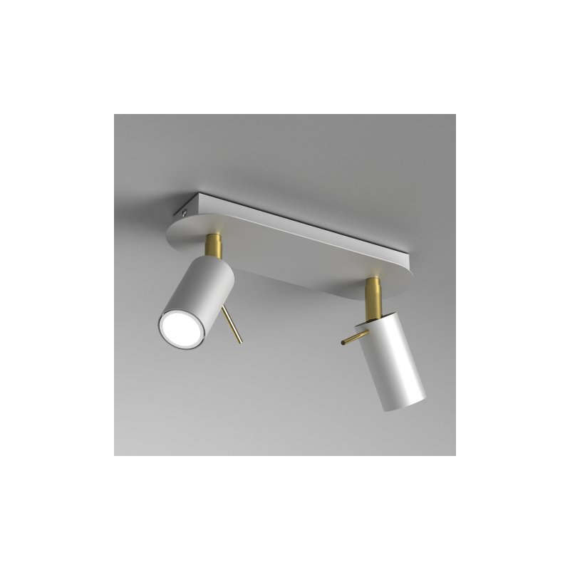 Lampa sufitowa PRESTON GOLD/WHITE 2x mini GU10