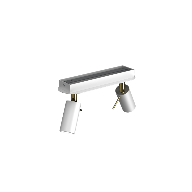 Lampa sufitowa PRESTON GOLD/WHITE 2x mini GU10