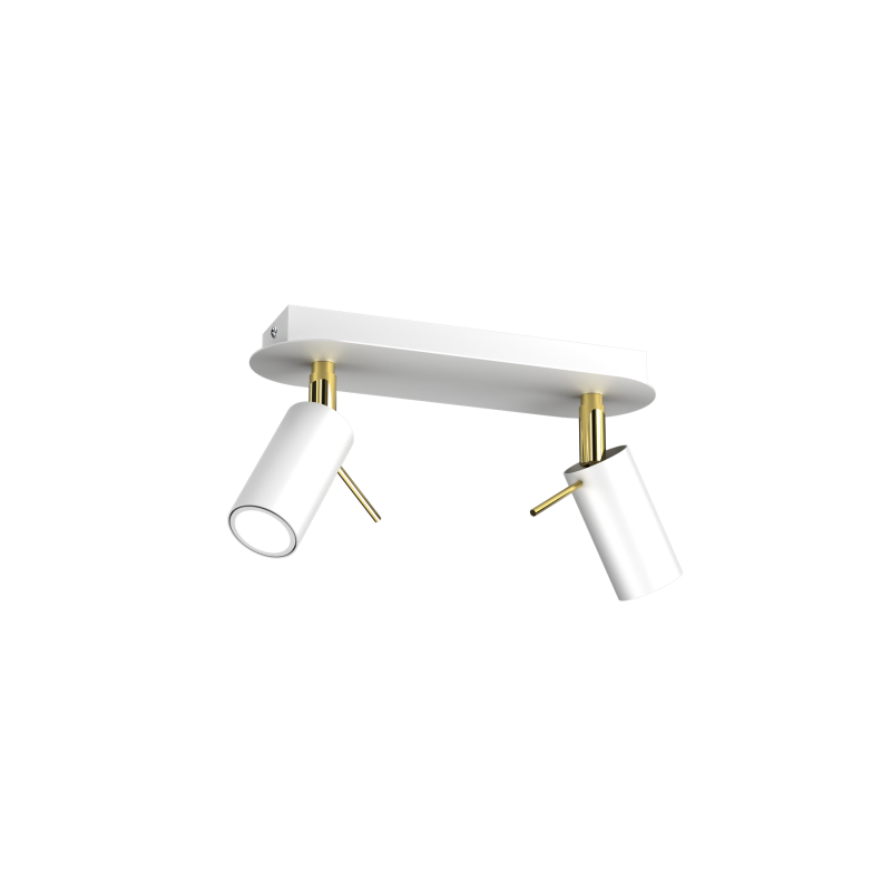 Lampa sufitowa PRESTON GOLD/WHITE 2x mini GU10
