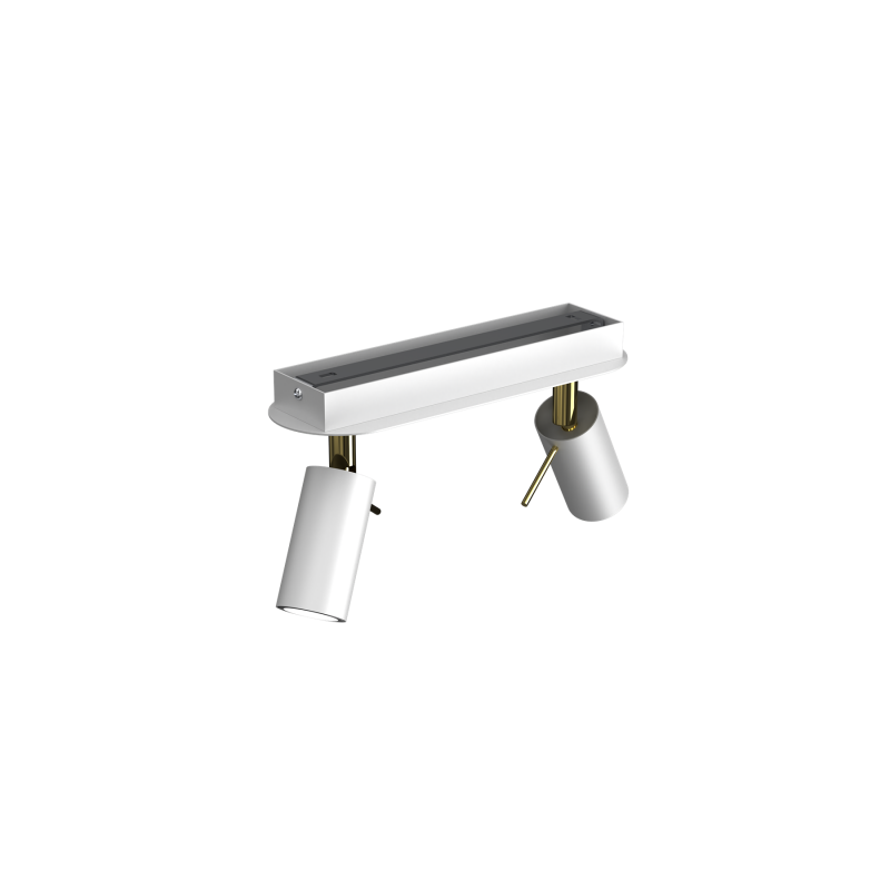 Lampa sufitowa PRESTON GOLD/WHITE 2x mini GU10