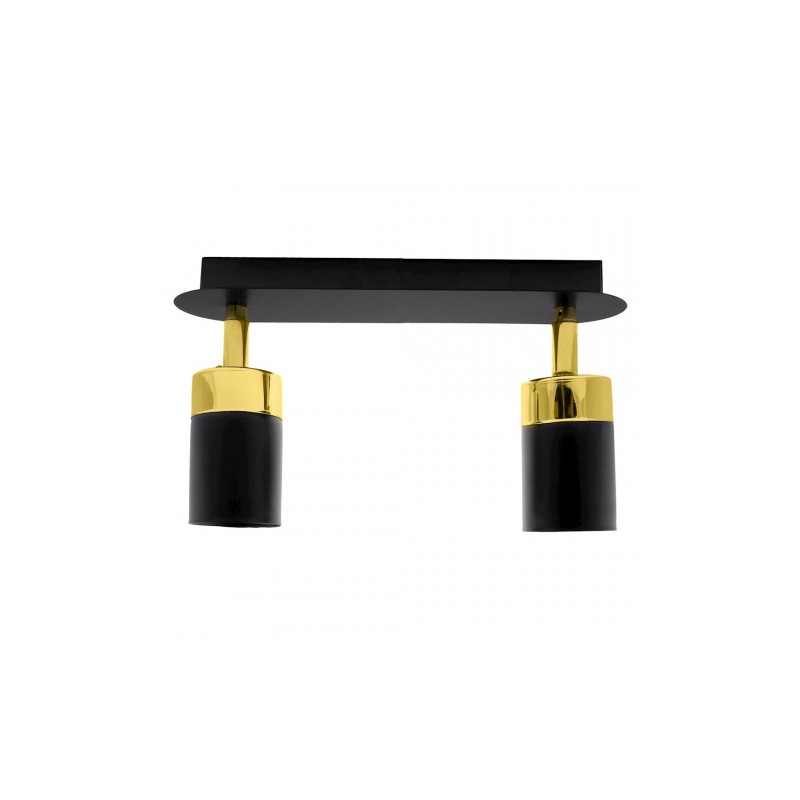 Lampa sufitowa JOKER BLACK/GOLD 2xGU10