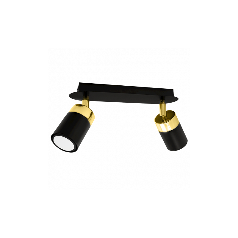 Lampa sufitowa JOKER BLACK/GOLD 2xGU10
