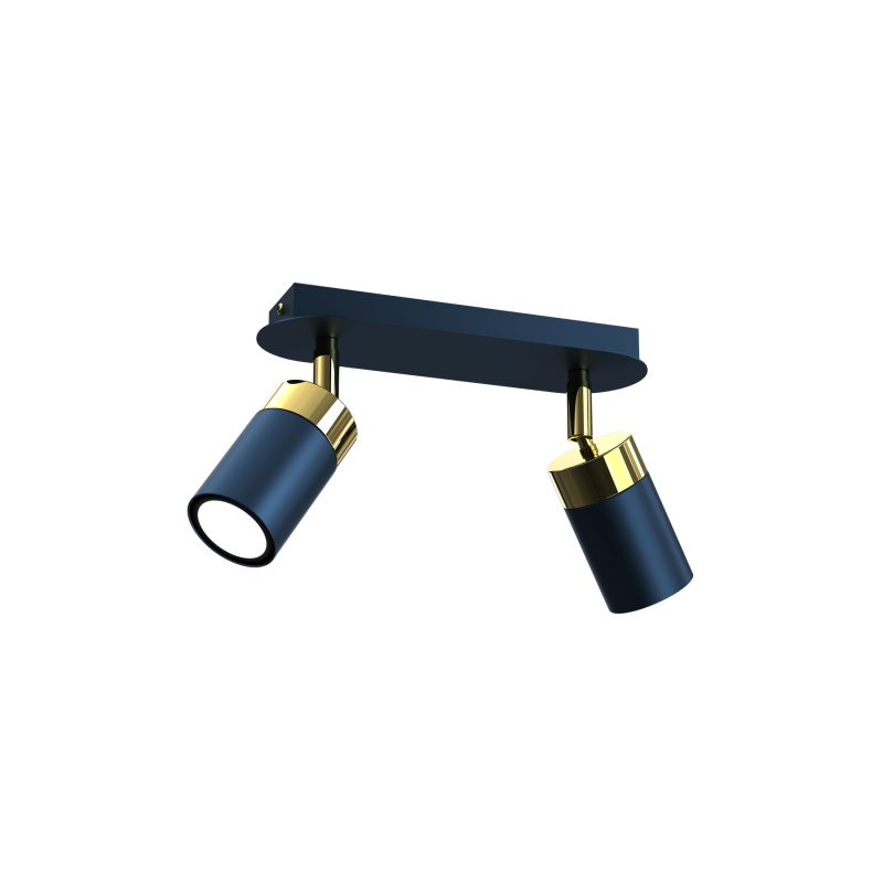 Lampa sufitowa JOKER NAVY BLUE/GOLD 2xGU10