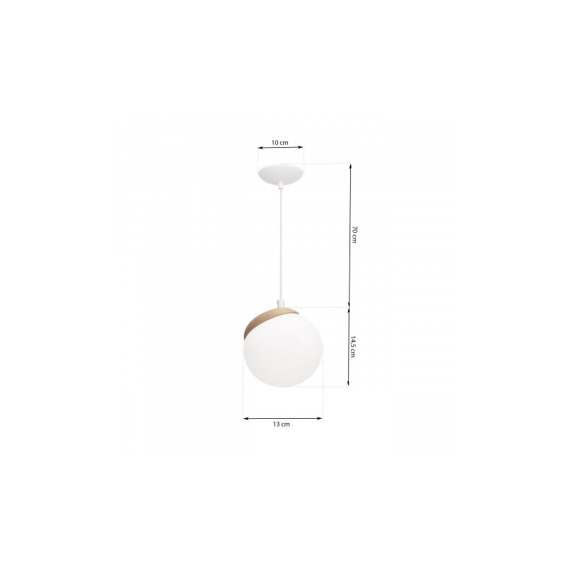 Lampa wisząca SFERA WOOD 1xE14