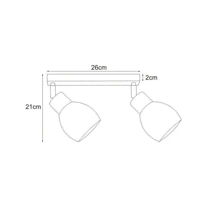 Lampy na listwie K-4585 z serii MIKA GRAY