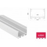Profil LED nawierzchniowy LUMINES Typ iLEDO - Biały lakierowany 2m