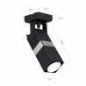 Kinkiet VIDAR BLACK/CHROME 1xGU10