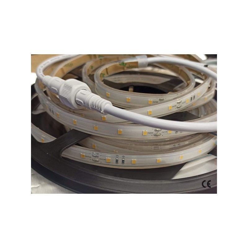 Taśma LED 2835 | 4,8W | 24V | IP68 | 60LED|1m | 5m | CIEPŁA | 3000K | PROF | DO SAUNY
