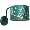 Kinkiet ZIGGY GREEN Gold/Bottle green 1xE27