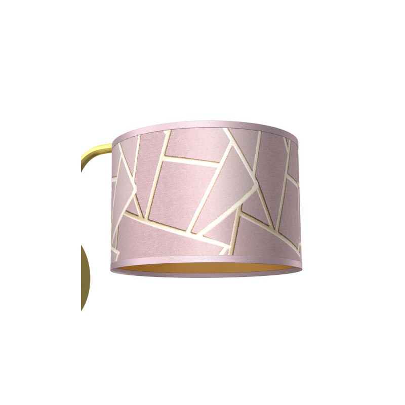 Kinkiet ZIGGY PINK Gold/Pink 1xE27