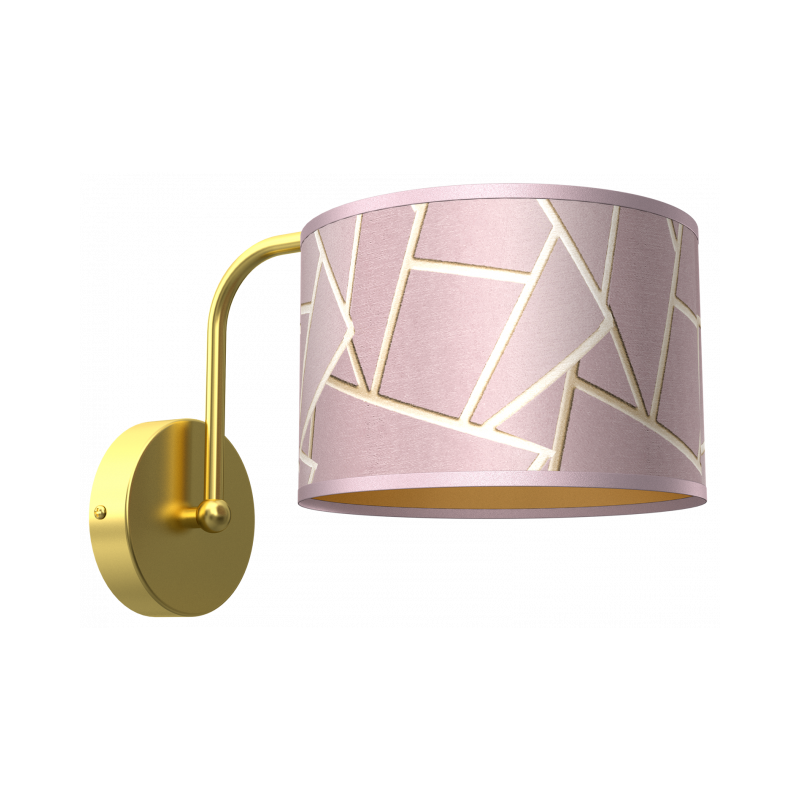 Kinkiet ZIGGY PINK Gold/Pink 1xE27