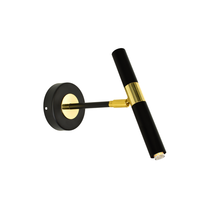 Kinkiet MONZA BLACK / GOLD 1xG9 8W