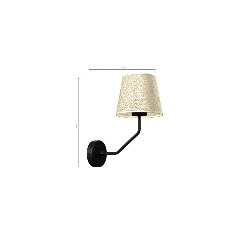 Kinkiet ETNA Black 1xE27