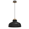 Lampa wisząca ASMUND BLACK 1xE27 30cm