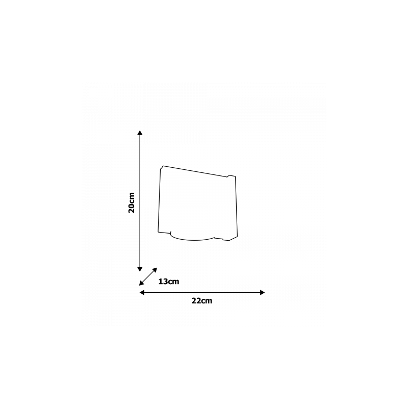 Kinkiet NOAH WHITE 1xE27