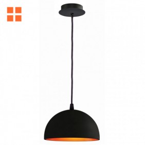 Parma Pendant E27 czarna & złoty