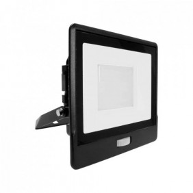 Projektor LED V-TAC 50W SAMSUNG CHIP Czujnik Ruchu Czarny z Mufą VT-158S 6400K 4000lm 5 Lat Gwarancji