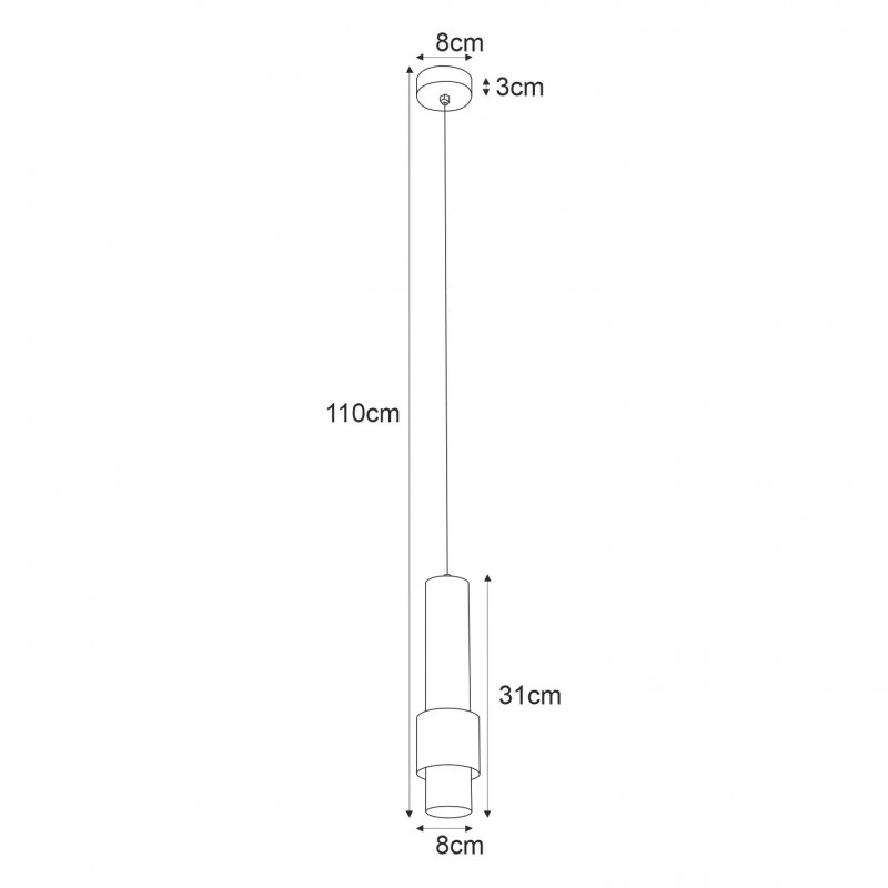 Lampa wisząca K-4544 z serii ROTO