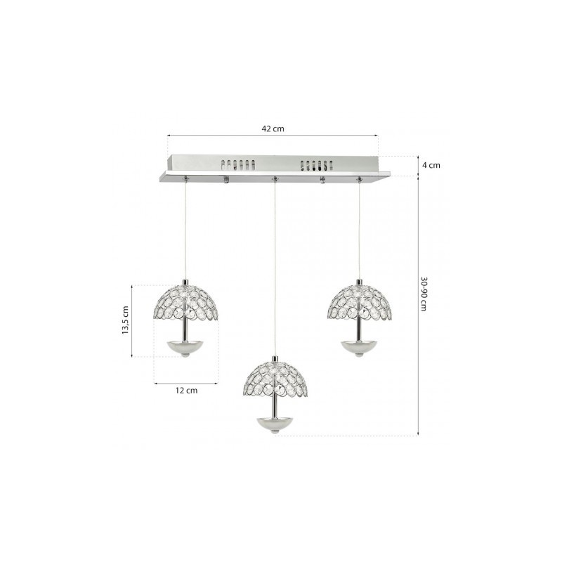 LAMPA WISZĄCA VENUS 3x5W LED