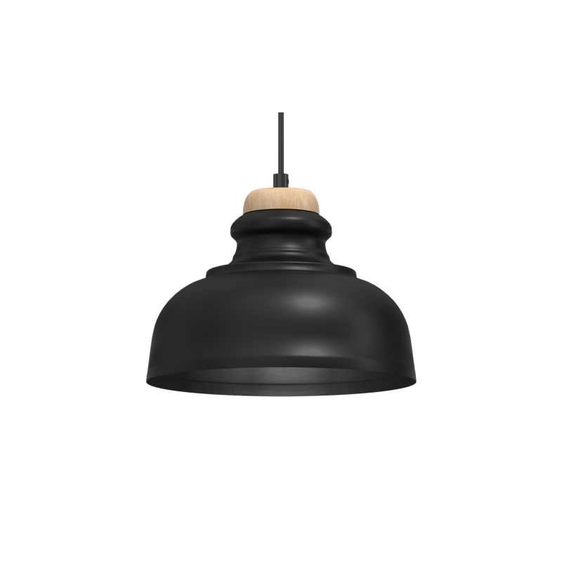 Lampa wisząca ASMUND BLACK 1xE27 20cm