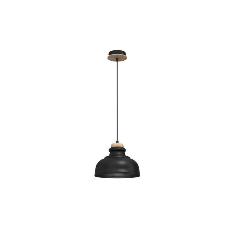 Lampa wisząca ASMUND BLACK 1xE27 20cm
