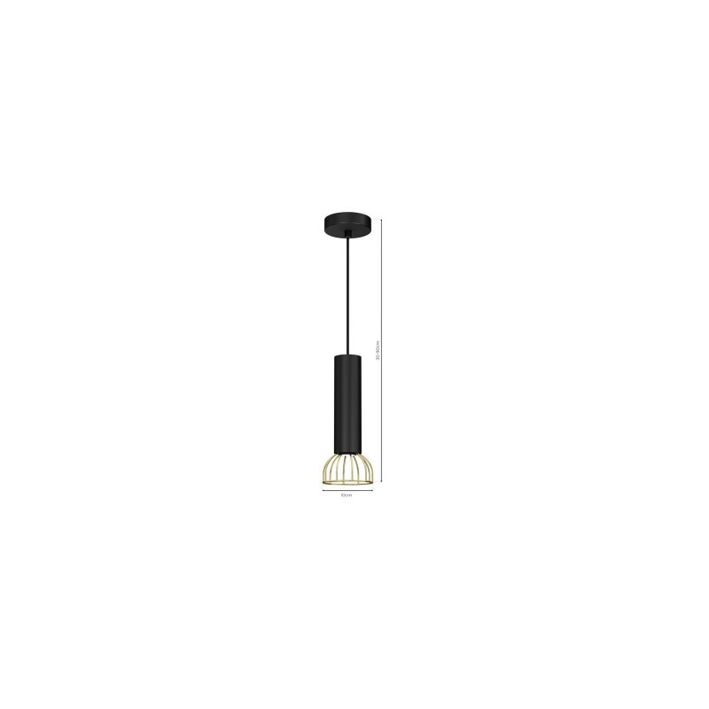 Lampa wisząca DANTE Black/Gold 1xGU10