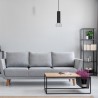 Lampa Wisząca DANTE BLACK/SILVER 1xGU10