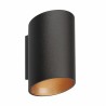 Kinkiet Czarny Nowoczesny 50603-Bk/Gd Slice Wl G9