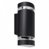 Czarna Lampa Elewacyjna Bruno 2Xgu10 C