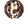 Lampa wisząca GAIA BLACK / WOOD 1xE27 60W