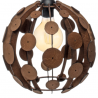 Lampa wisząca GAIA BLACK / WOOD 1xE27 60W