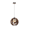 Lampa wisząca GAIA BLACK / WOOD 1xE27 60W