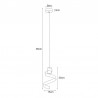 Lampa wisząca K-4540 z serii POLETANO
