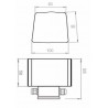 Kostka brukowa LED Piccola duża 8,3x10x9x6 cm - biała ciepła