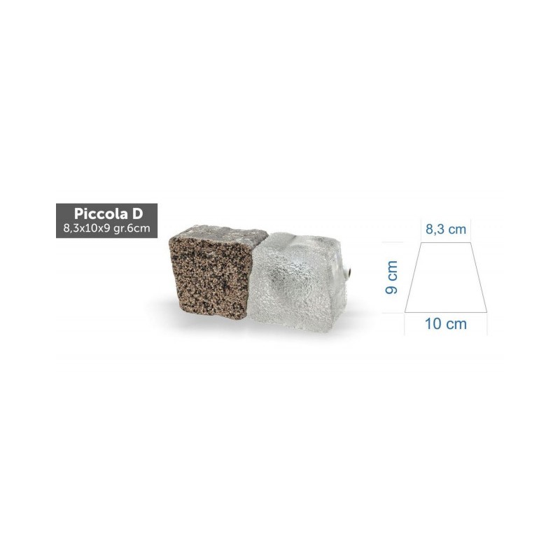 Kostka brukowa LED Piccola duża 8,3x10x9x6 cm - biała ciepła