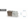 Kostka brukowa LED Piccola duża 8,3x10x9x6 cm - biała ciepła