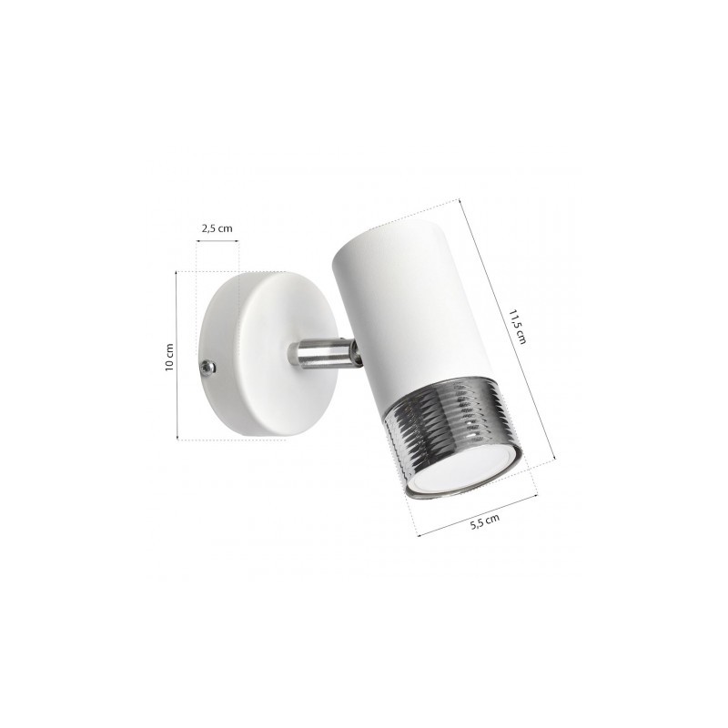 Lampa kinkiet biały DANI 1xGU10