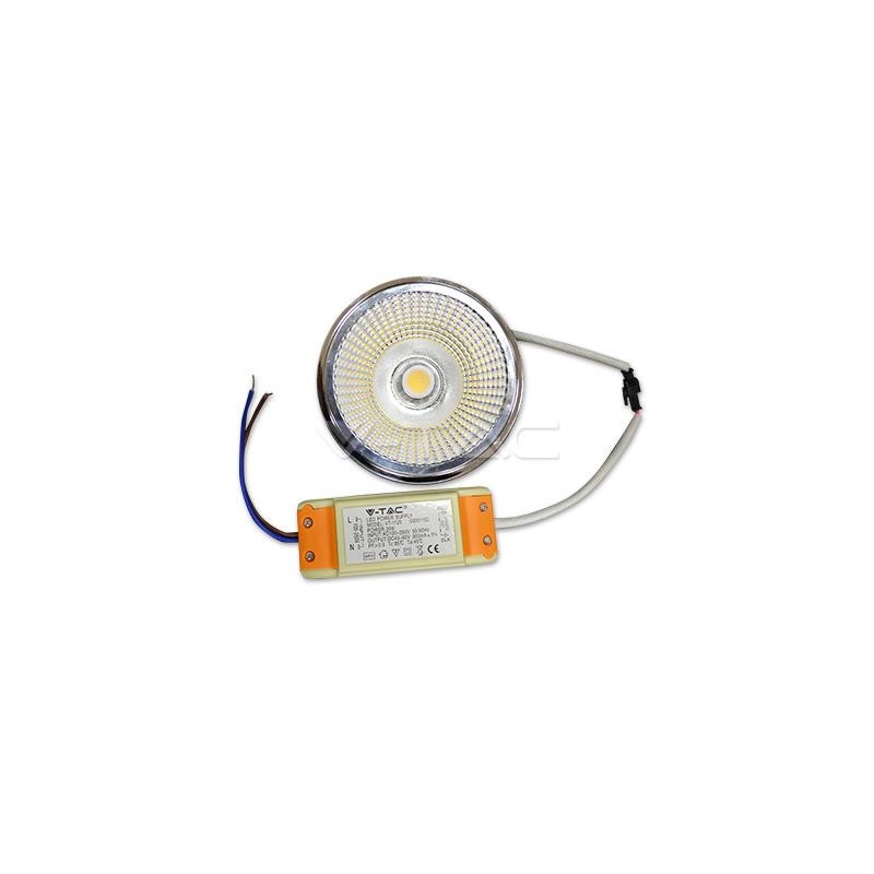 Żarówka LED V-TAC AR111 20W 230V 20st COB z zasilaczem VT-1120 4000K 1800lm