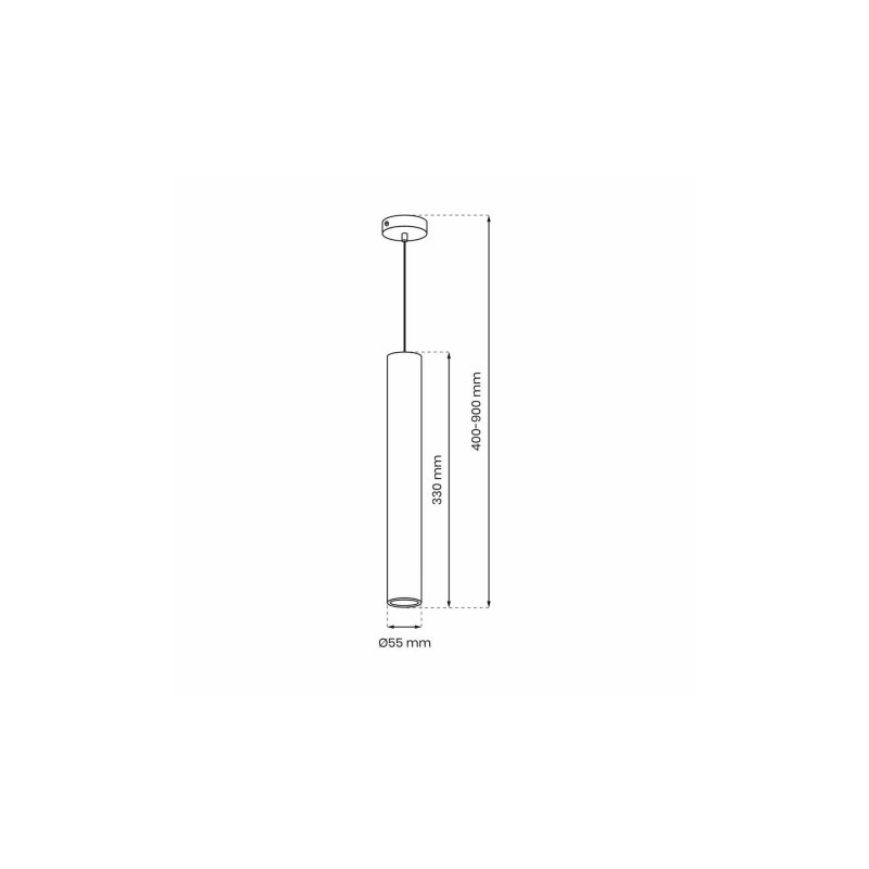 Lampa wisząca HUDSON WHITE 1xGU10