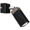Kinkiet SOLO SAWN BLACK / PATINATED WOOD 1x mini GU10
