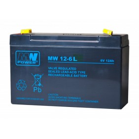 Akumulator AGM 6V 12Ah MW 12-6L bezobsługowy