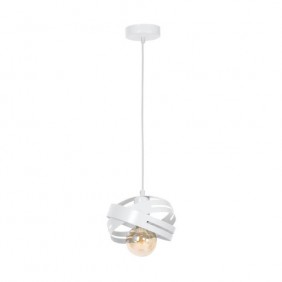 Lampa wisząca CORONA WHITE 1xE27